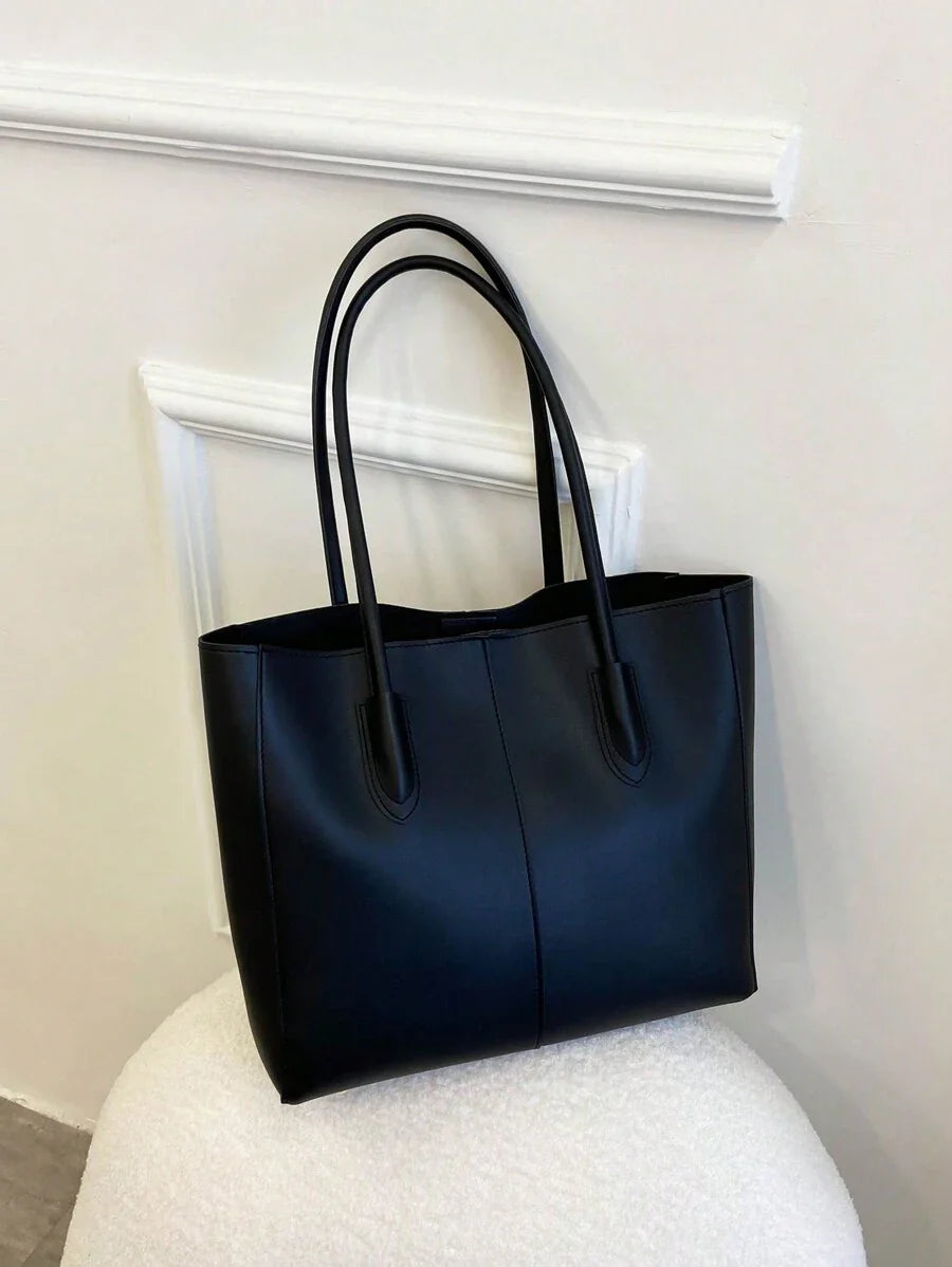 Carla Shoulder Tote Black