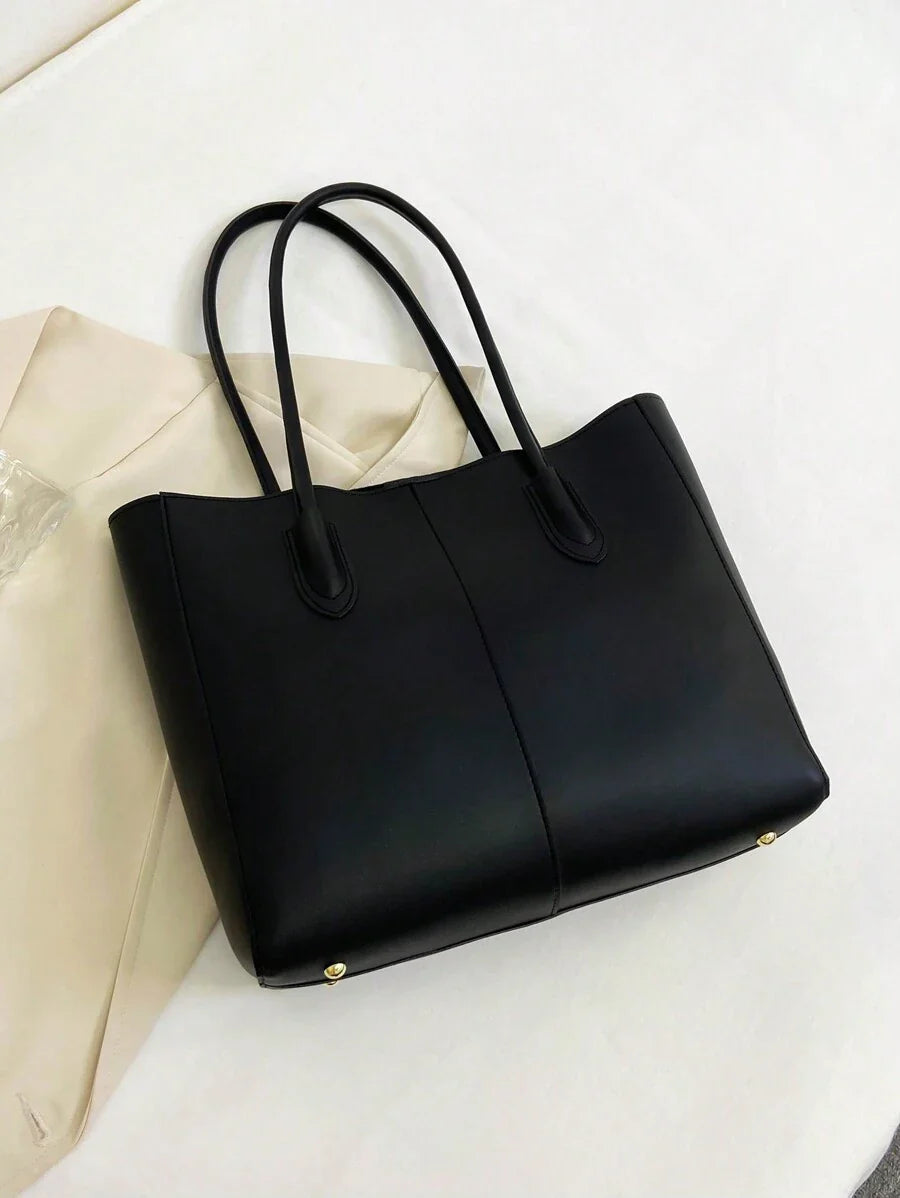 Carla Shoulder Tote Black