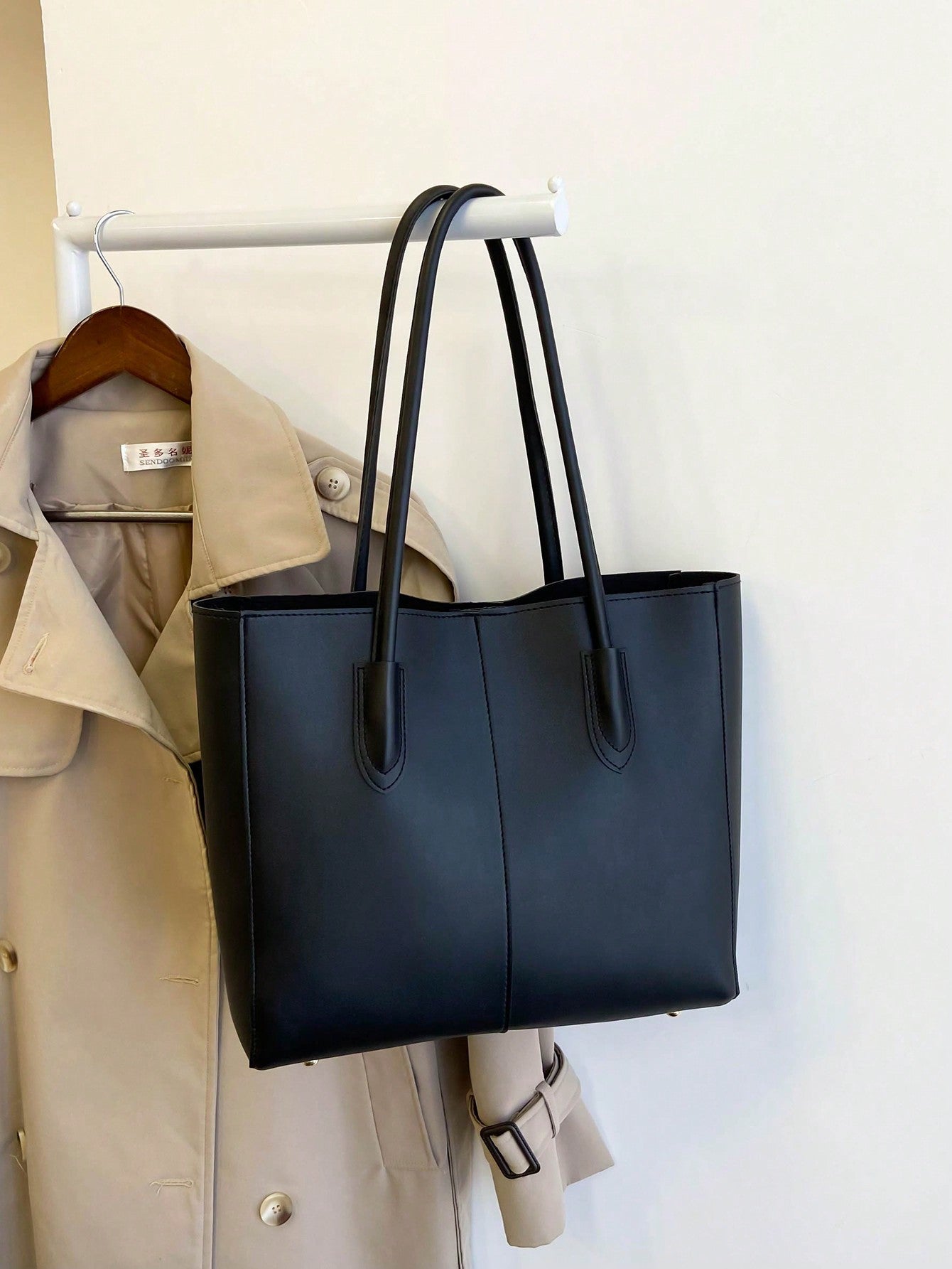 Carla Shoulder Tote Brown