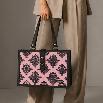 Ravora Pink Damask Executive Bag