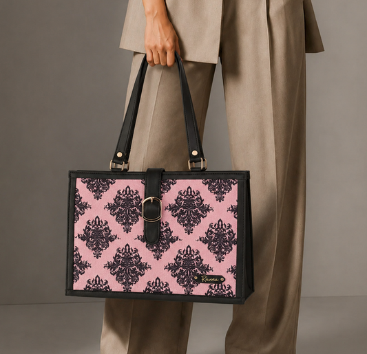 Ravora Pink Damask Executive Bag