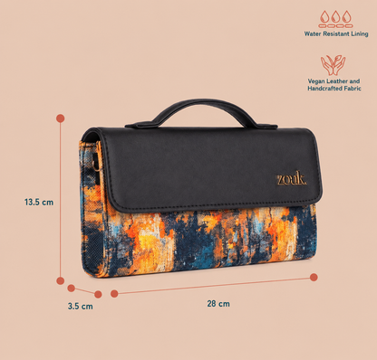 Ravora Golden Twilight Clutch