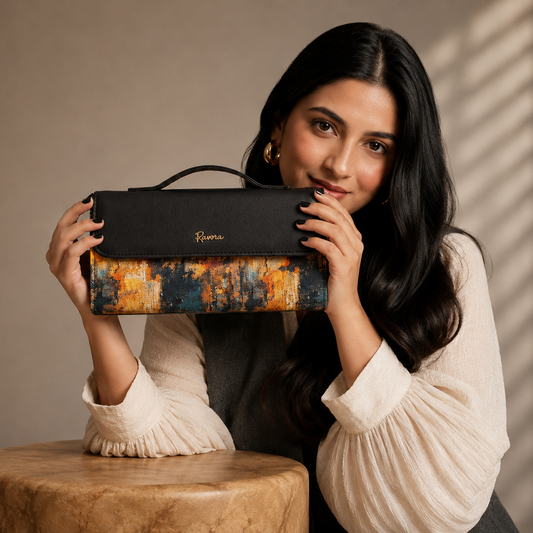Ravora Golden Twilight Clutch