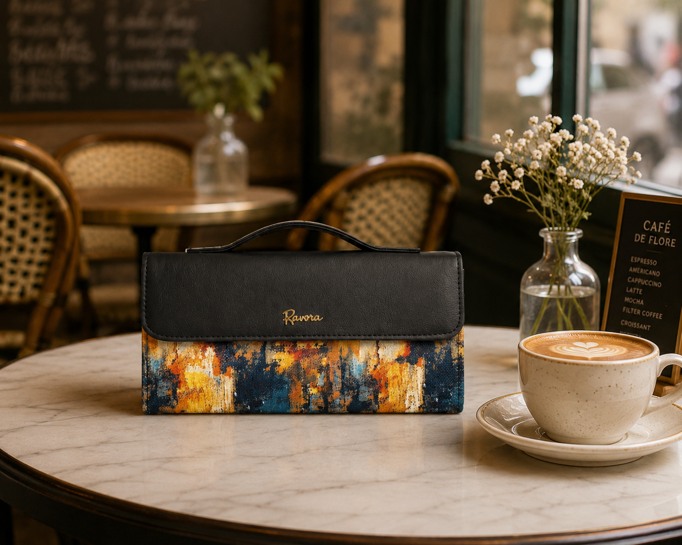 Ravora Golden Twilight Clutch
