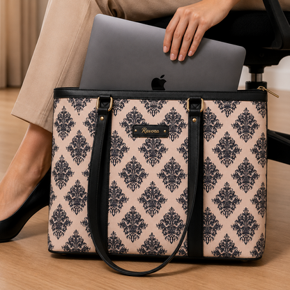 Ravora Pink Damask Tote