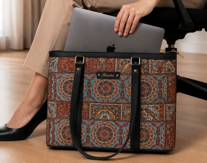Ravora Blue Heritage Tote