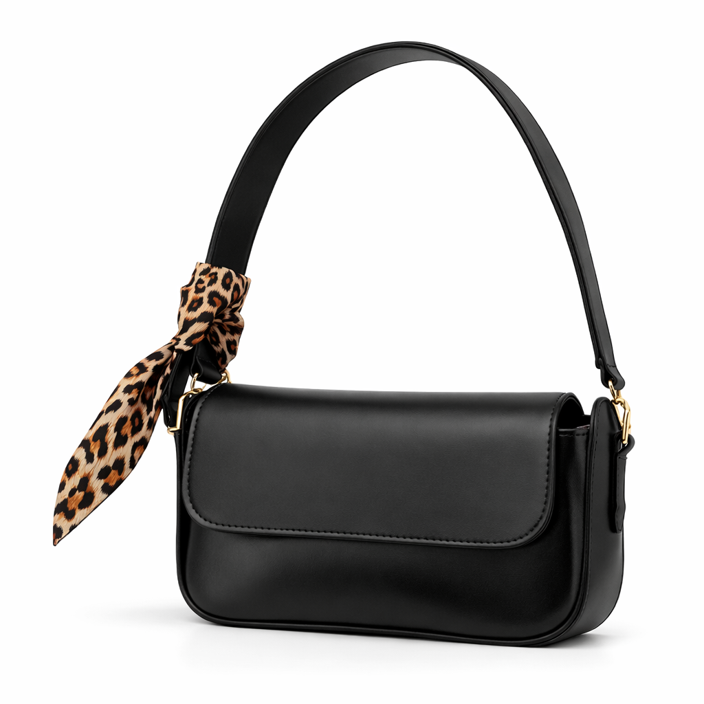 Ravora Muse Bag with Cheetah Tie