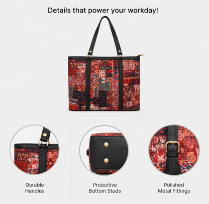 Ravora Red Tapestry Tote