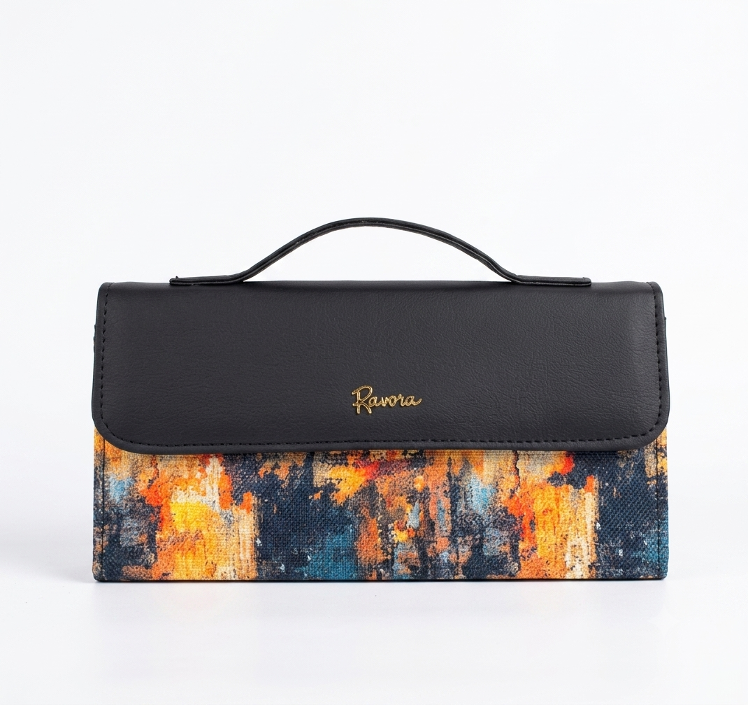 Ravora Golden Twilight Clutch