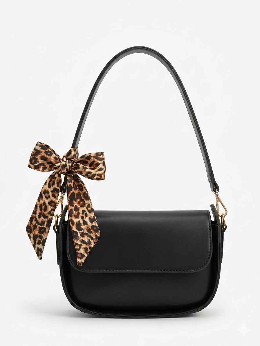 Ravora Muse Bag with Cheetah Tie