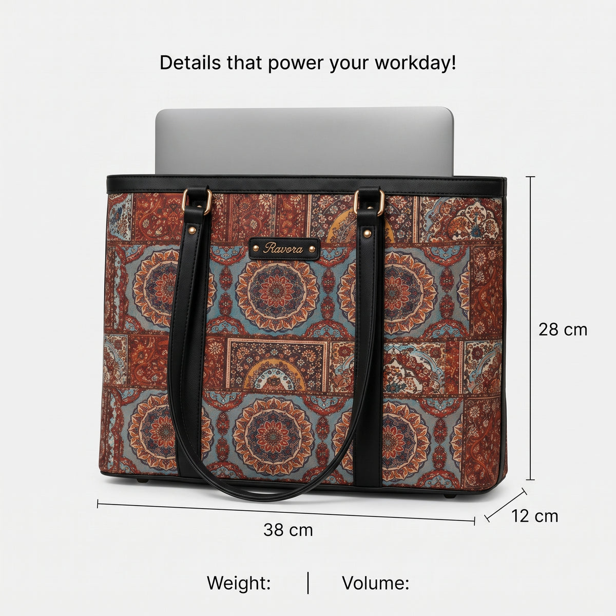 Ravora Blue Heritage Tote