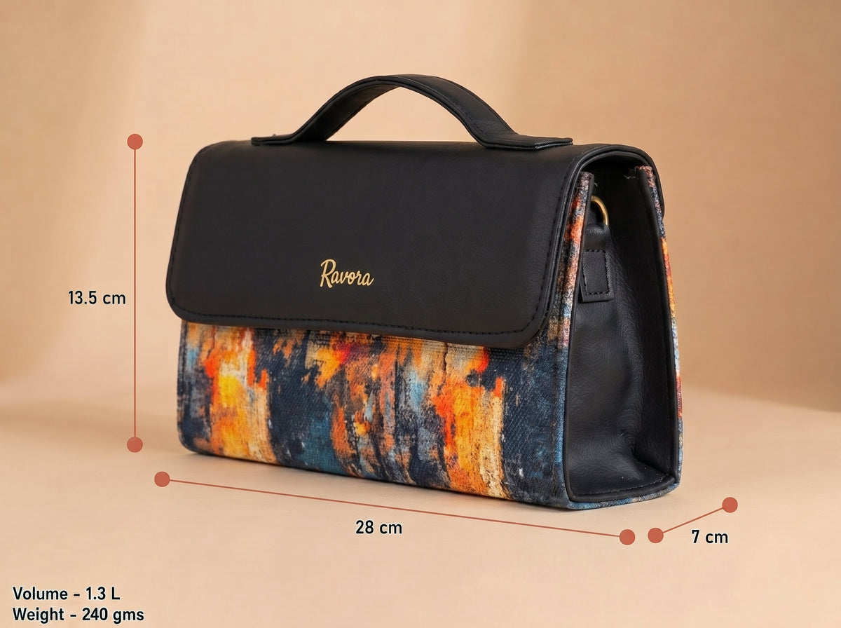 Ravora Golden Twilight Clutch