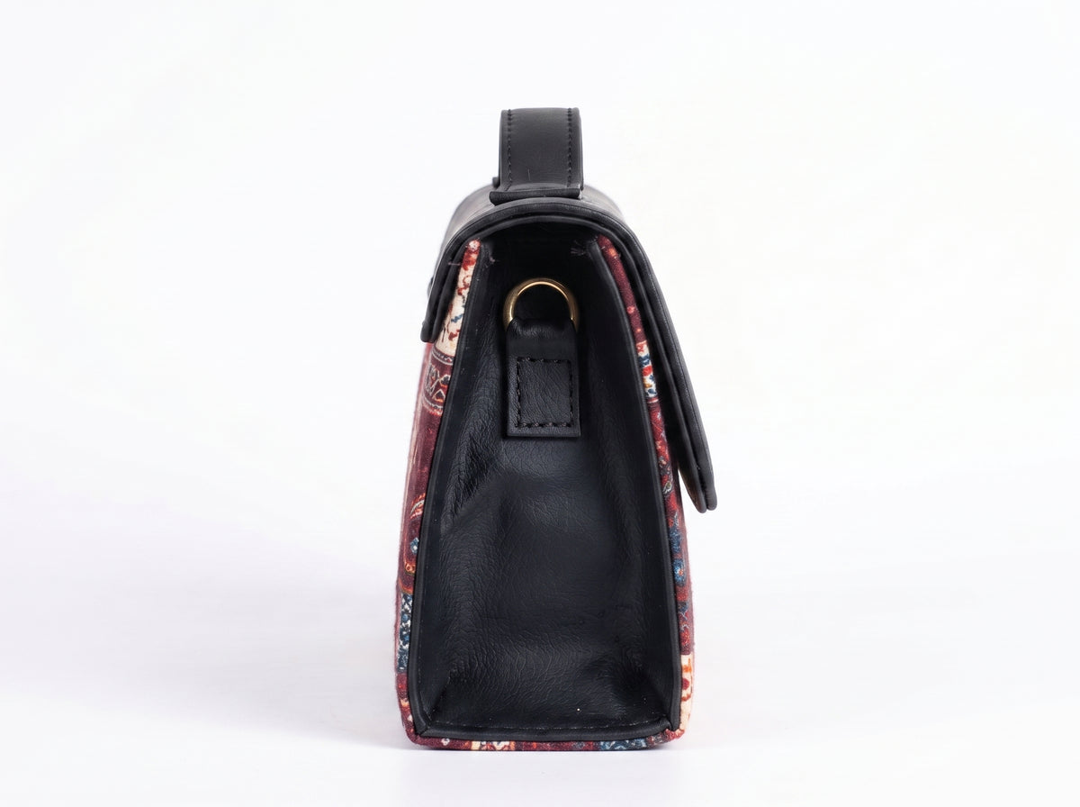 Ravora Red Tapestry Clutch