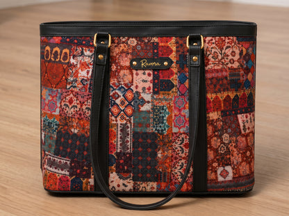 Ravora Red Tapestry Tote