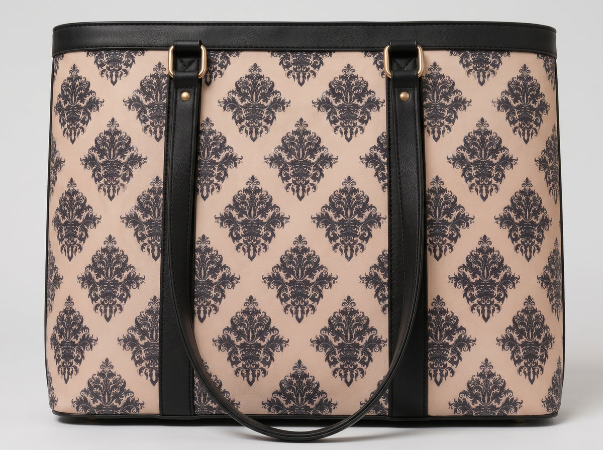 Ravora Pink Damask Tote