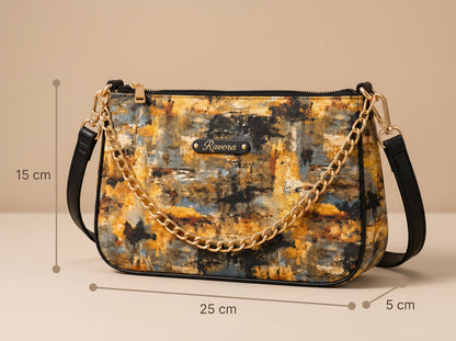 Ravora Golden Twilight Shoulder Bag