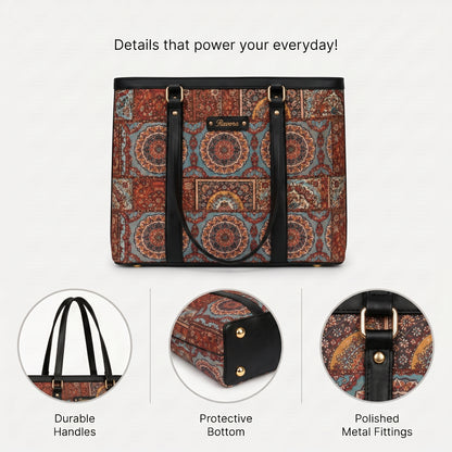 Ravora Blue Heritage Tote