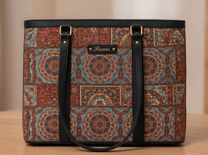 Ravora Blue Heritage Tote