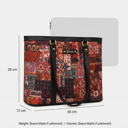 Ravora Red Tapestry Tote