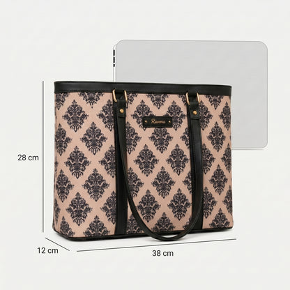 Ravora Pink Damask Tote
