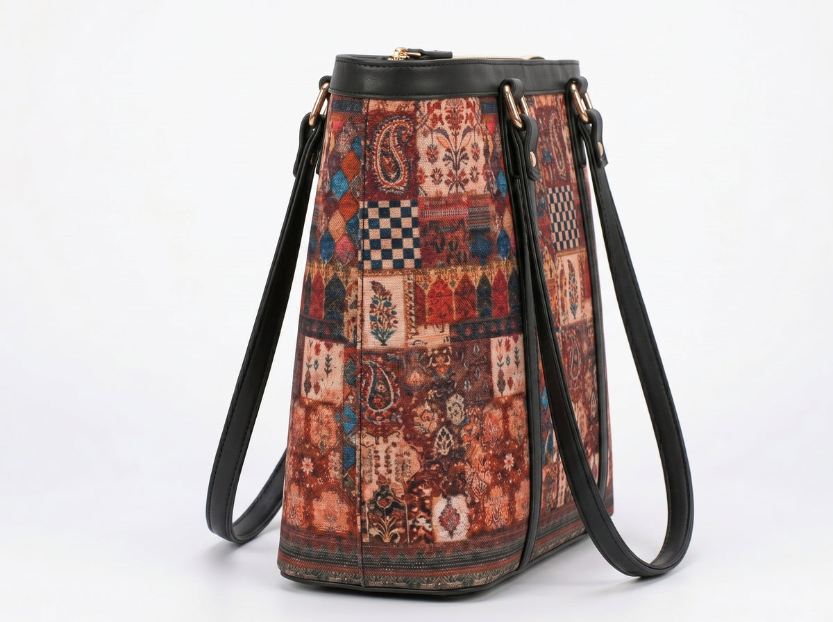 Ravora Red Tapestry Tote
