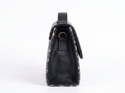 Ravora Black Bloom Clutch