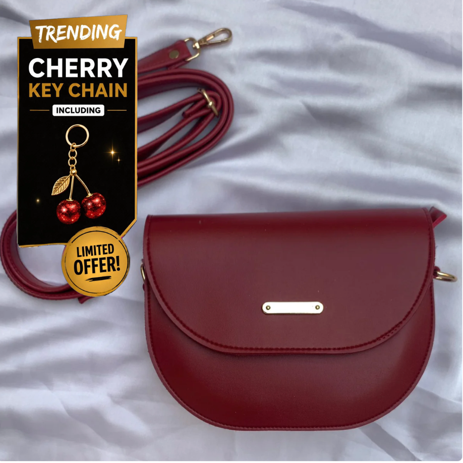 Chic Red Dual Strap Bag