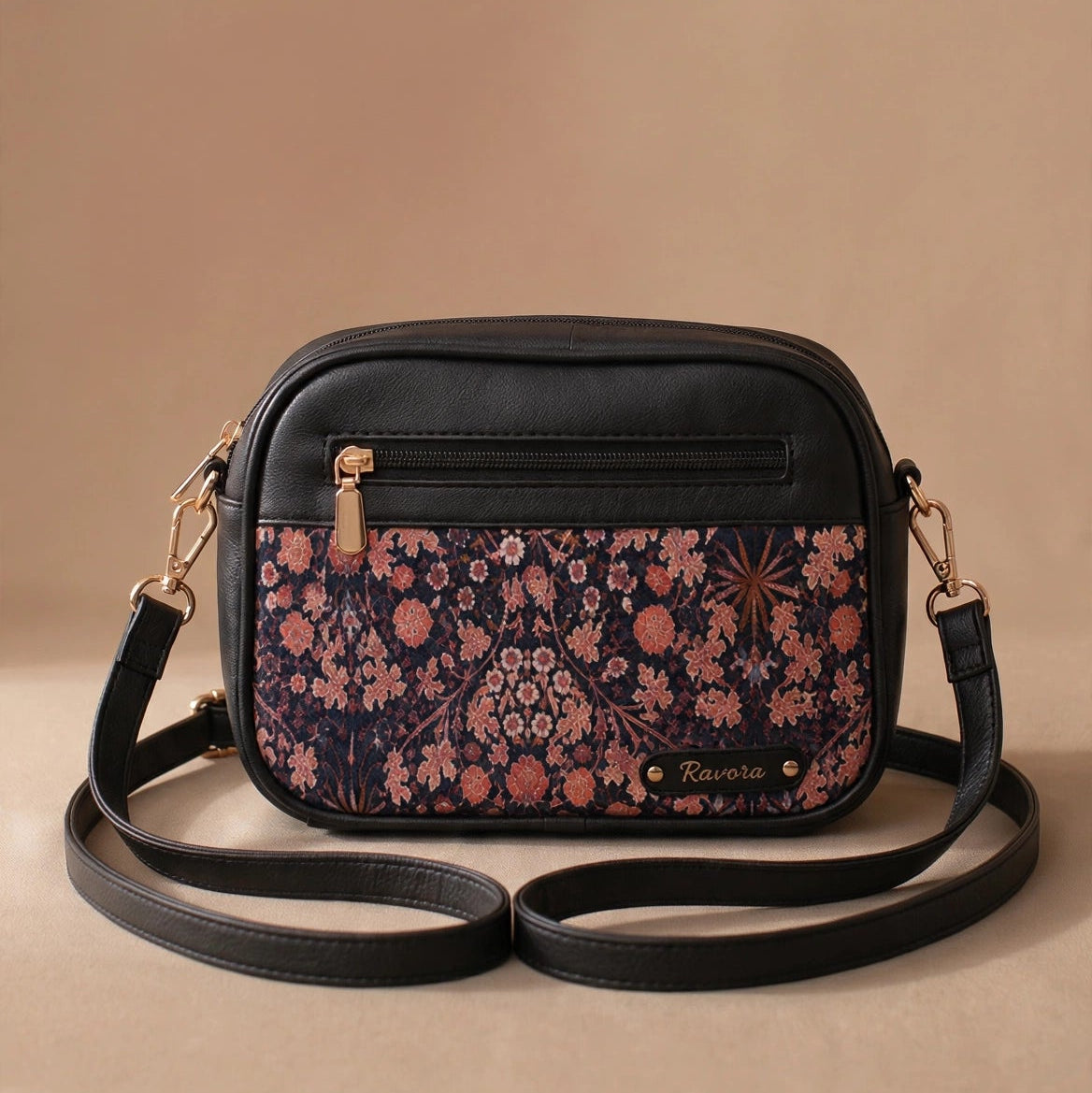 Ravora Vintage Flora Crossbody Bag