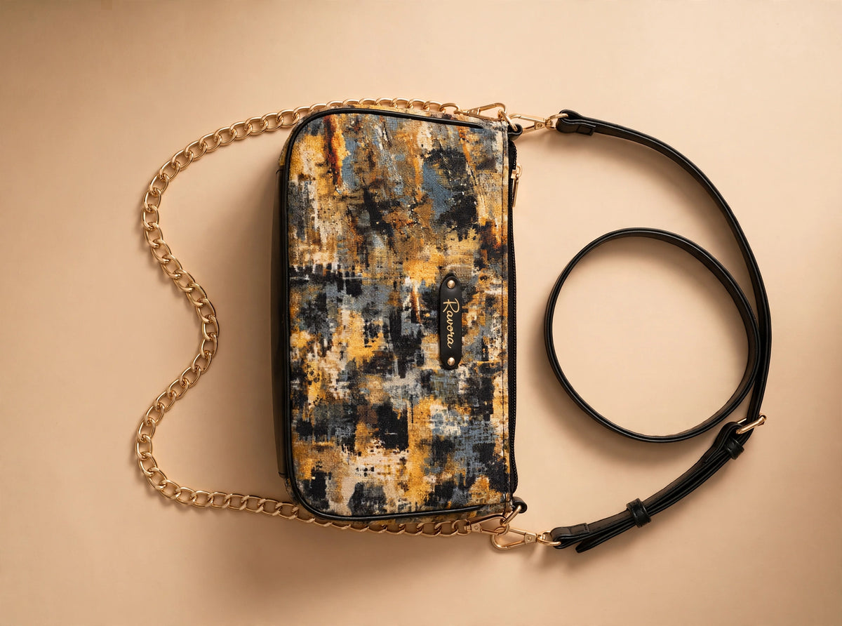 Ravora Golden Twilight Shoulder Bag