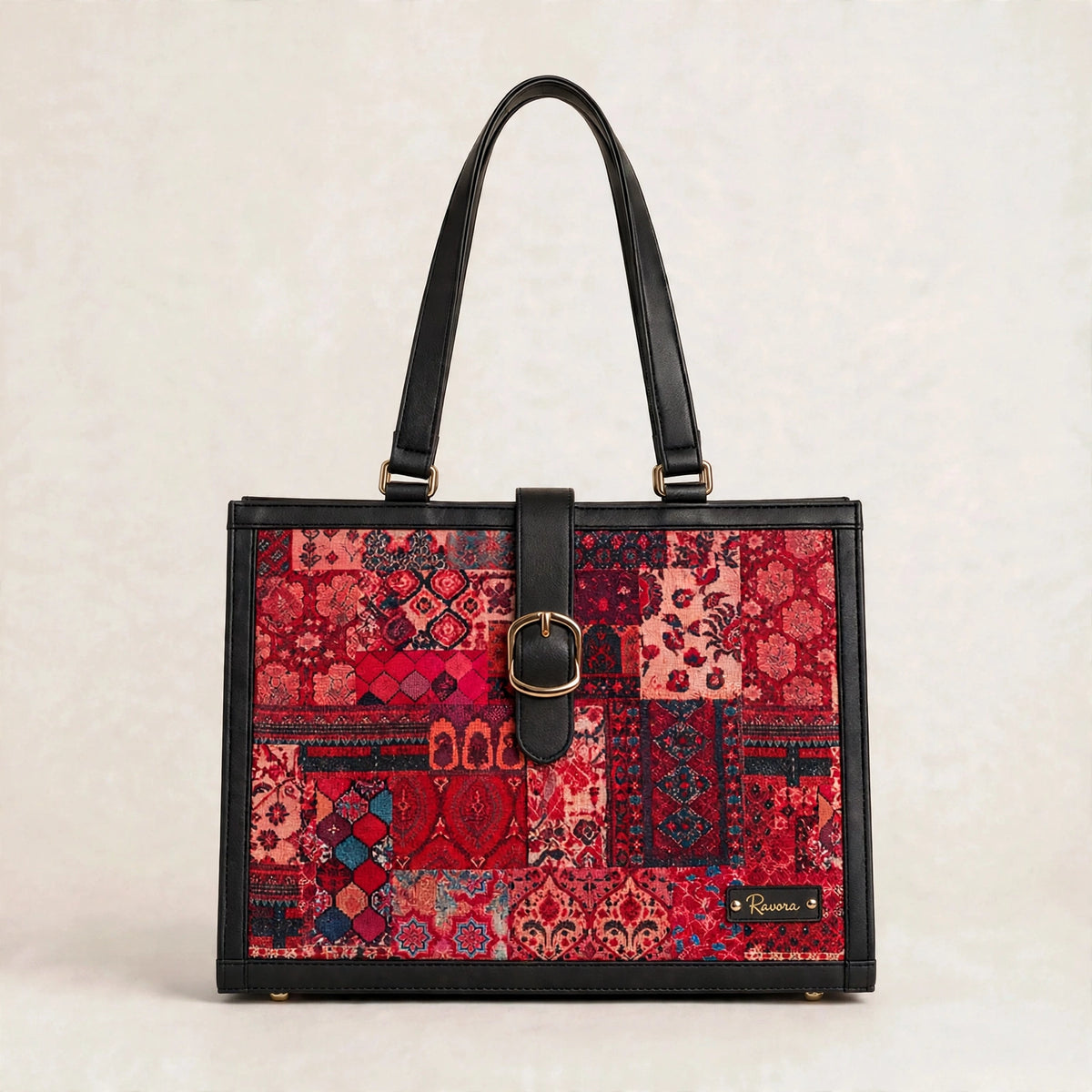 Ravora Red Tapestry Executive Bag