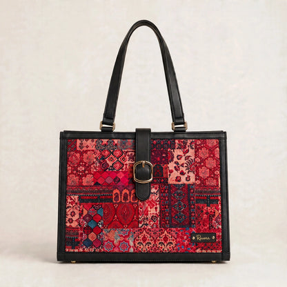 Ravora Red Tapestry Executive Bag