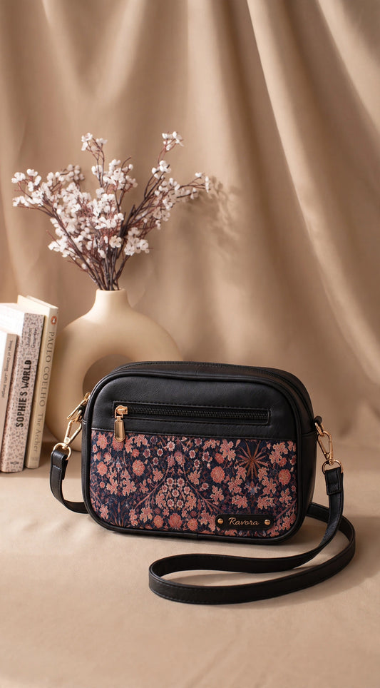 Ravora Vintage Flora Crossbody Bag