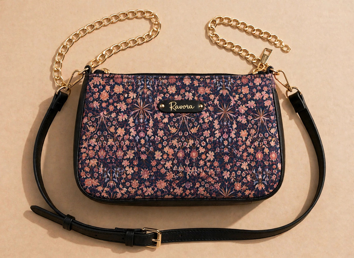 Ravora Vintage Flora Shoulder Bag