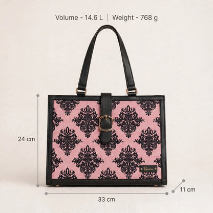 Ravora Pink Damask Executive Bag